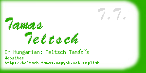 tamas teltsch business card